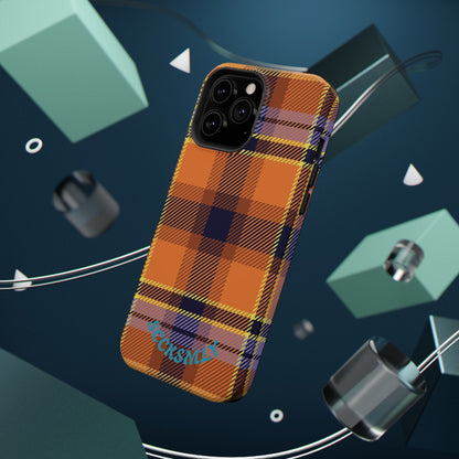 Orange Sickle Plaid  Phone Case for Apple
