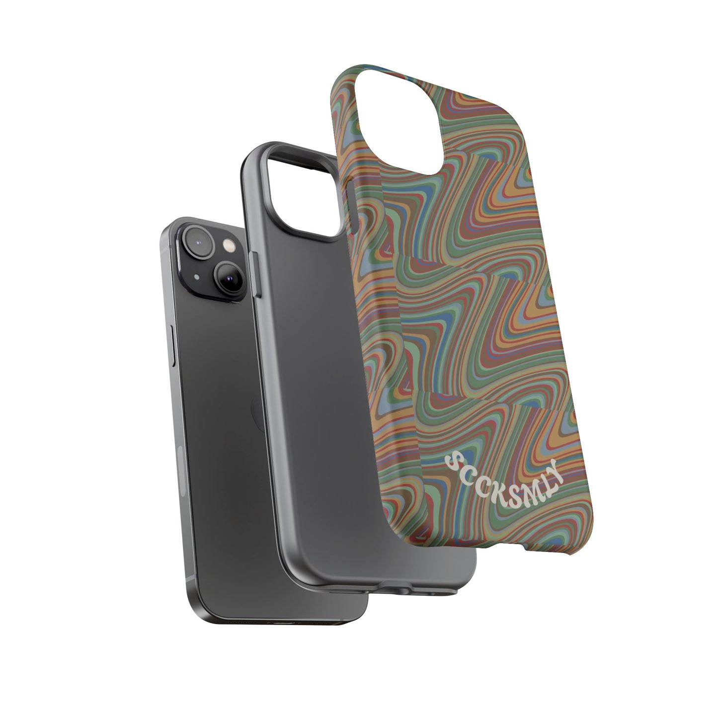 Earthly Waves Tough Phone Case for Apple