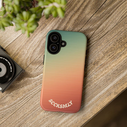Warm Ombré Tough Phone Case for Apple