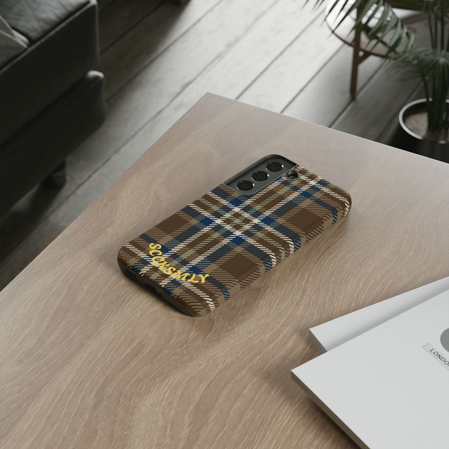 Earth and Sky Plaid Phone Case for Samsung