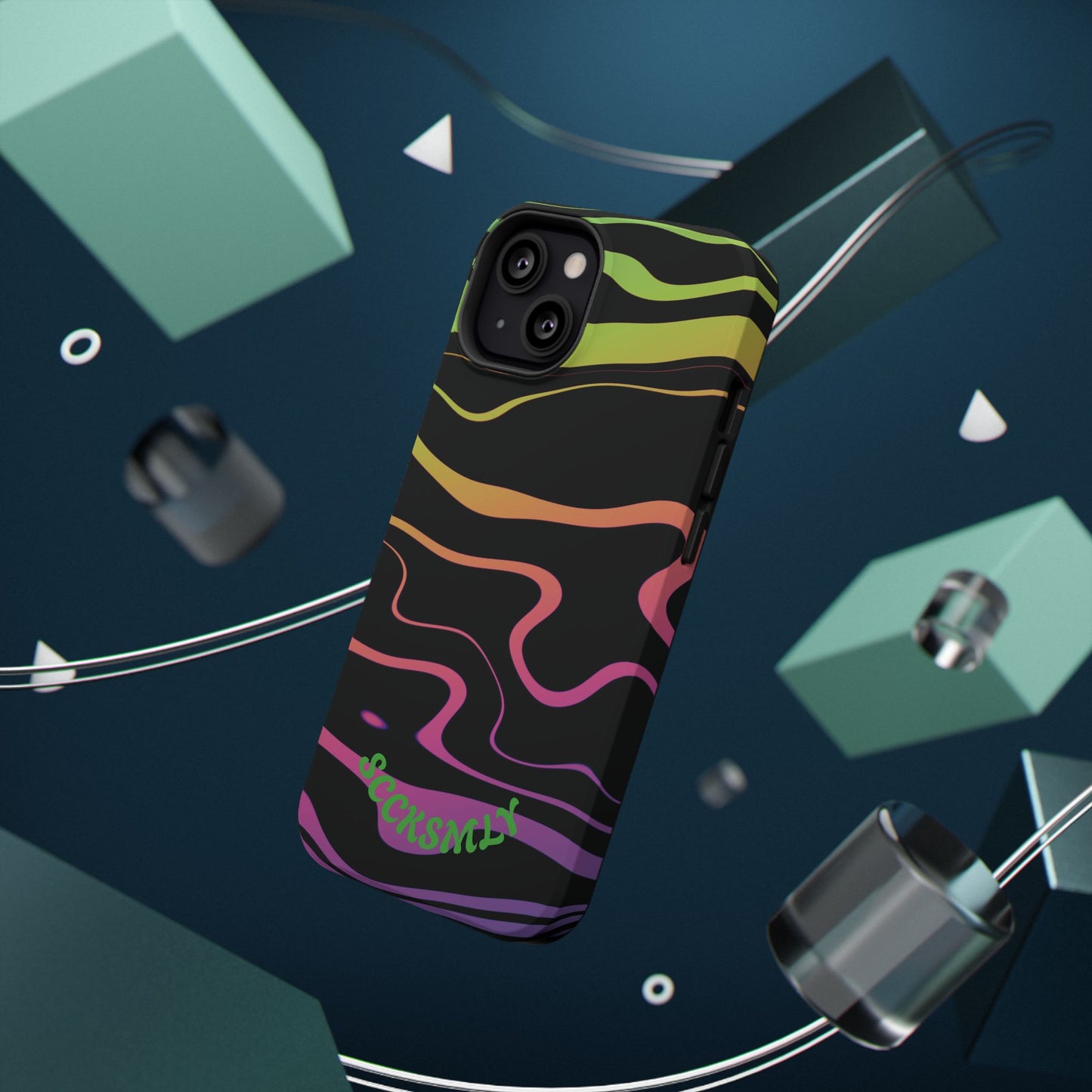 Dark Rainbow Phone Case for Apple