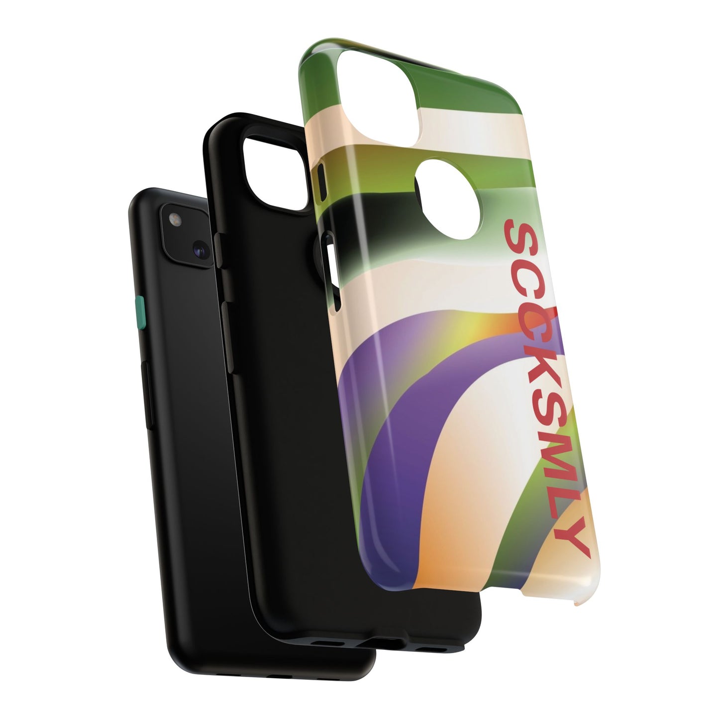 Green Waves Phone Case for Google Pixel