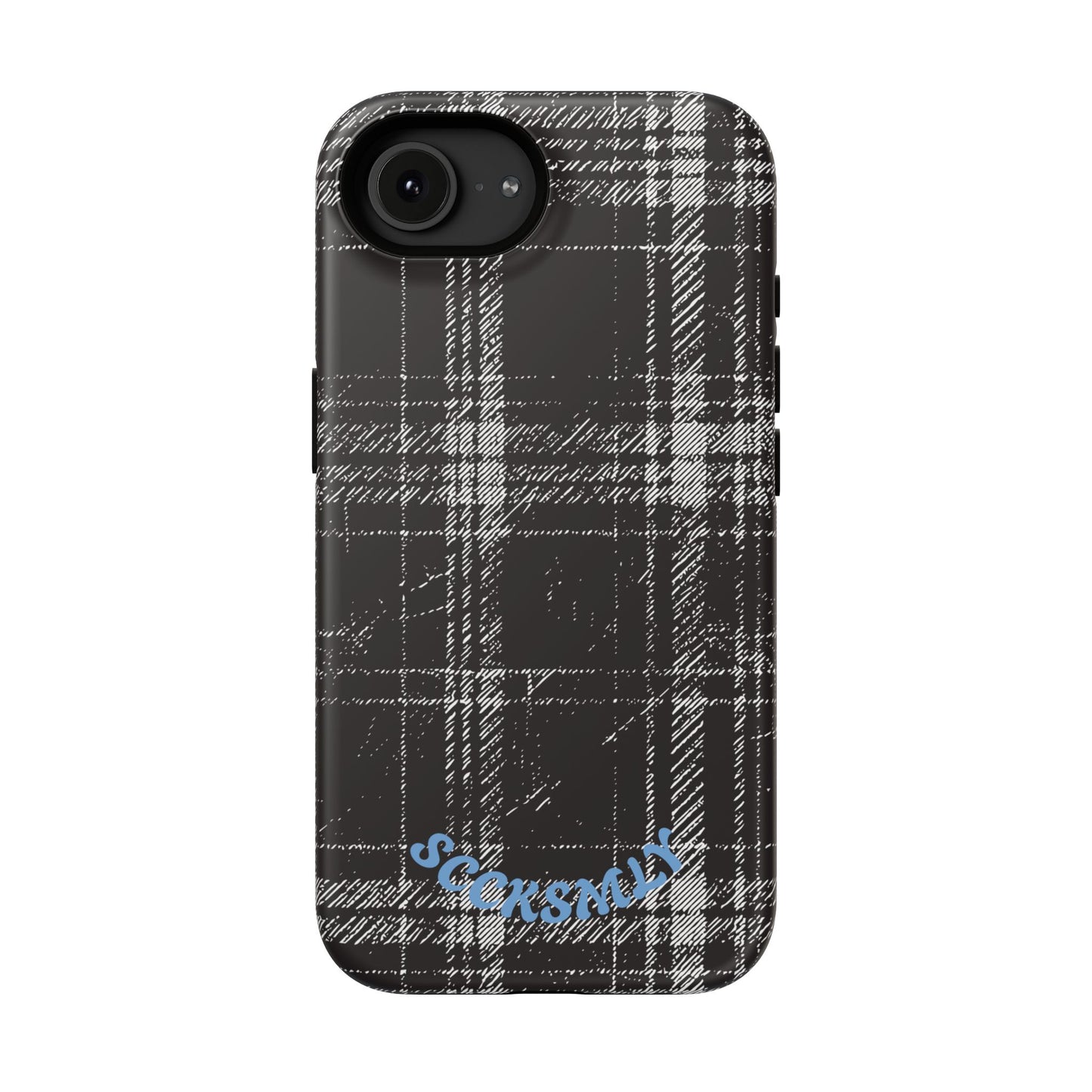 Smoky Grungy Plaid Phone Case for Apple