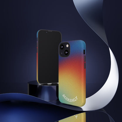 Faded Sunset Aura Tough Phone Case for Apple