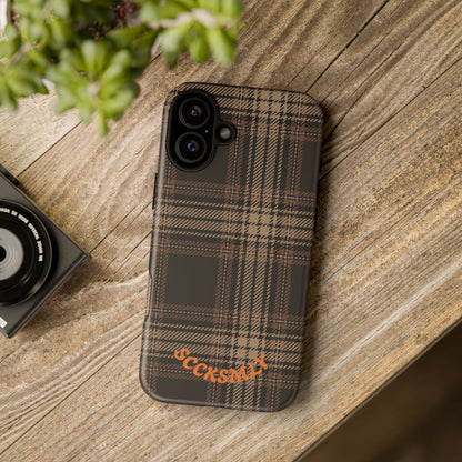 Brown Bread Plaid Tough Phone Case for Apple