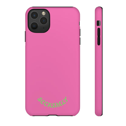 SOLID Sweet Static Pink Tough Case for Apple