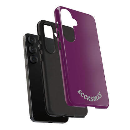 SOLID Amethyst Matte Tough Phone Case for Samsung