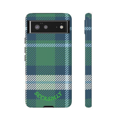 Earth and Sky Plaid Tough Phone Case for Google Pixel