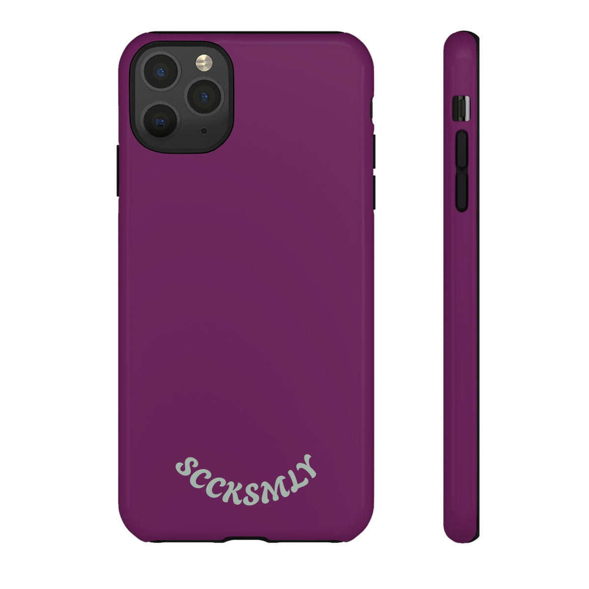 SOLID Amethyst Matte Tough Phone Case for Apple