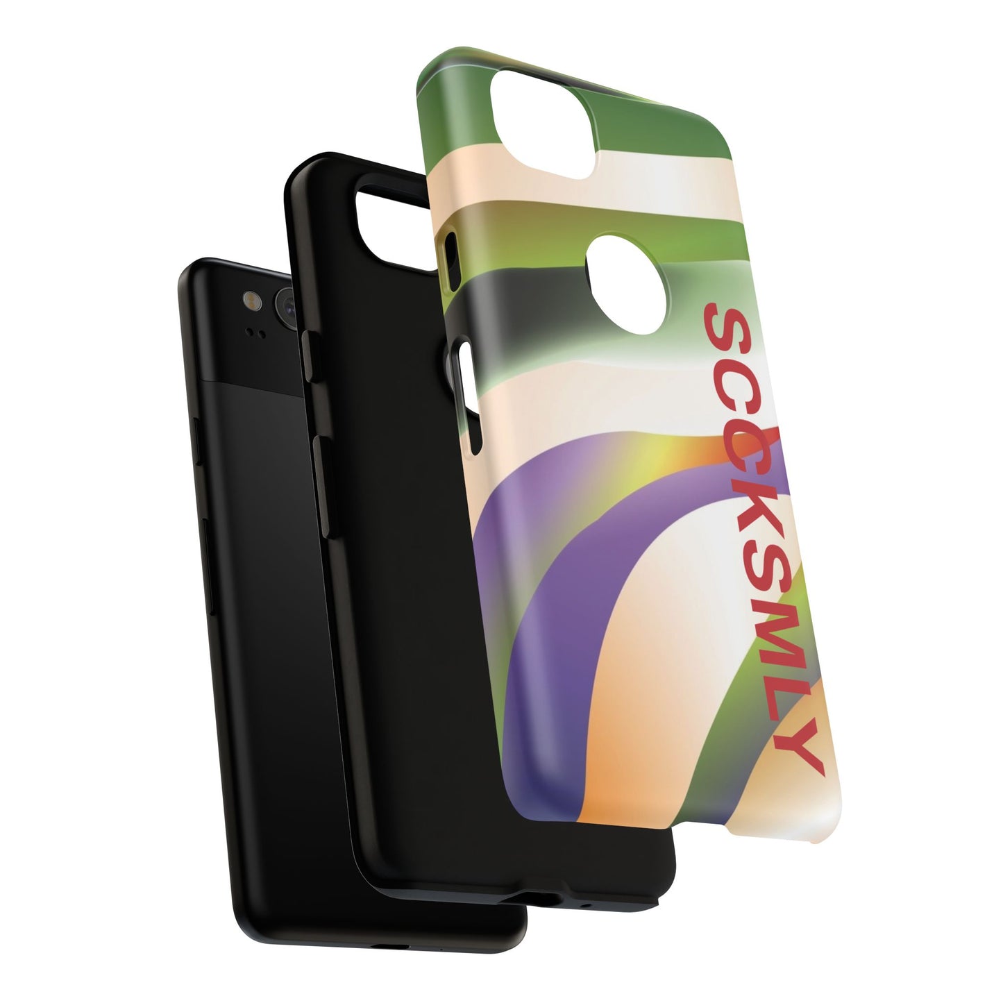 Green Waves Phone Case for Google Pixel