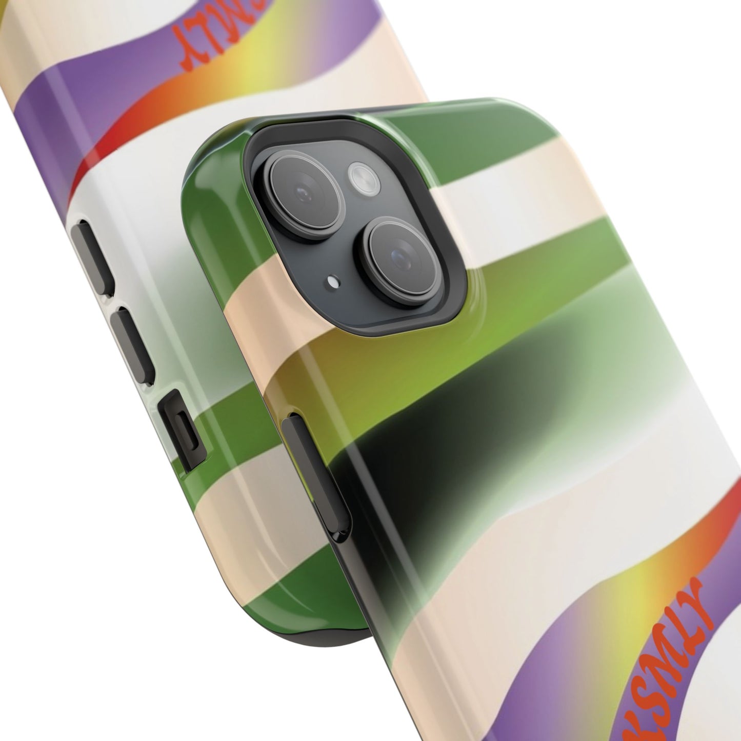 Green Waves Phone Case for Apple
