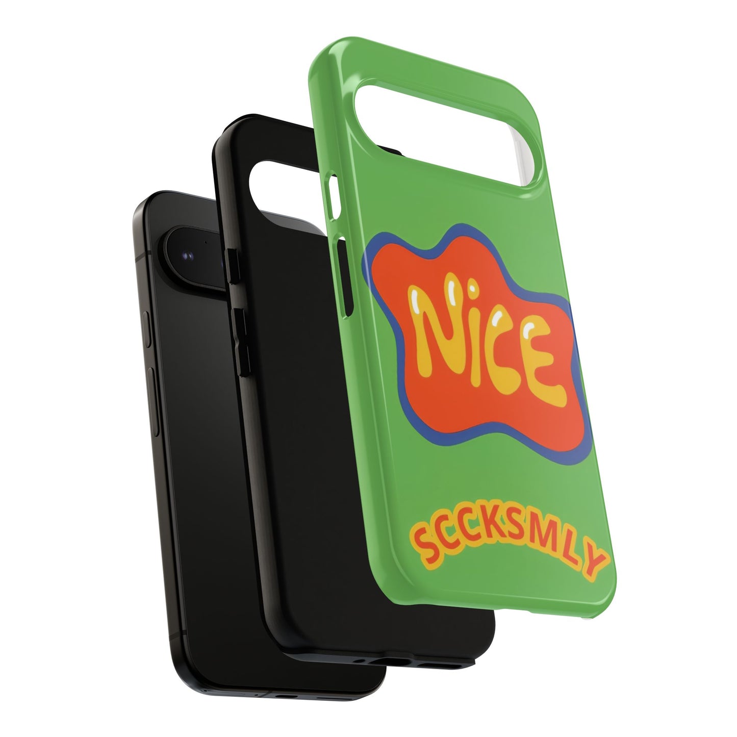 Green "NICE" Tough Phone Case for Google Pixel