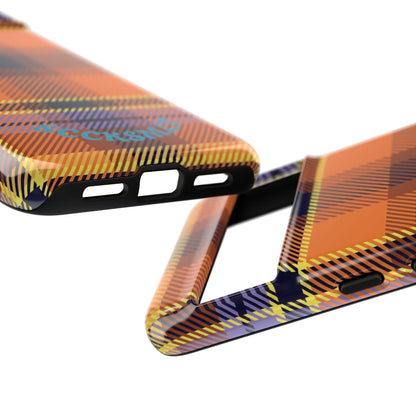 Orange Sickle Plaid Phone Case for Google Pixel