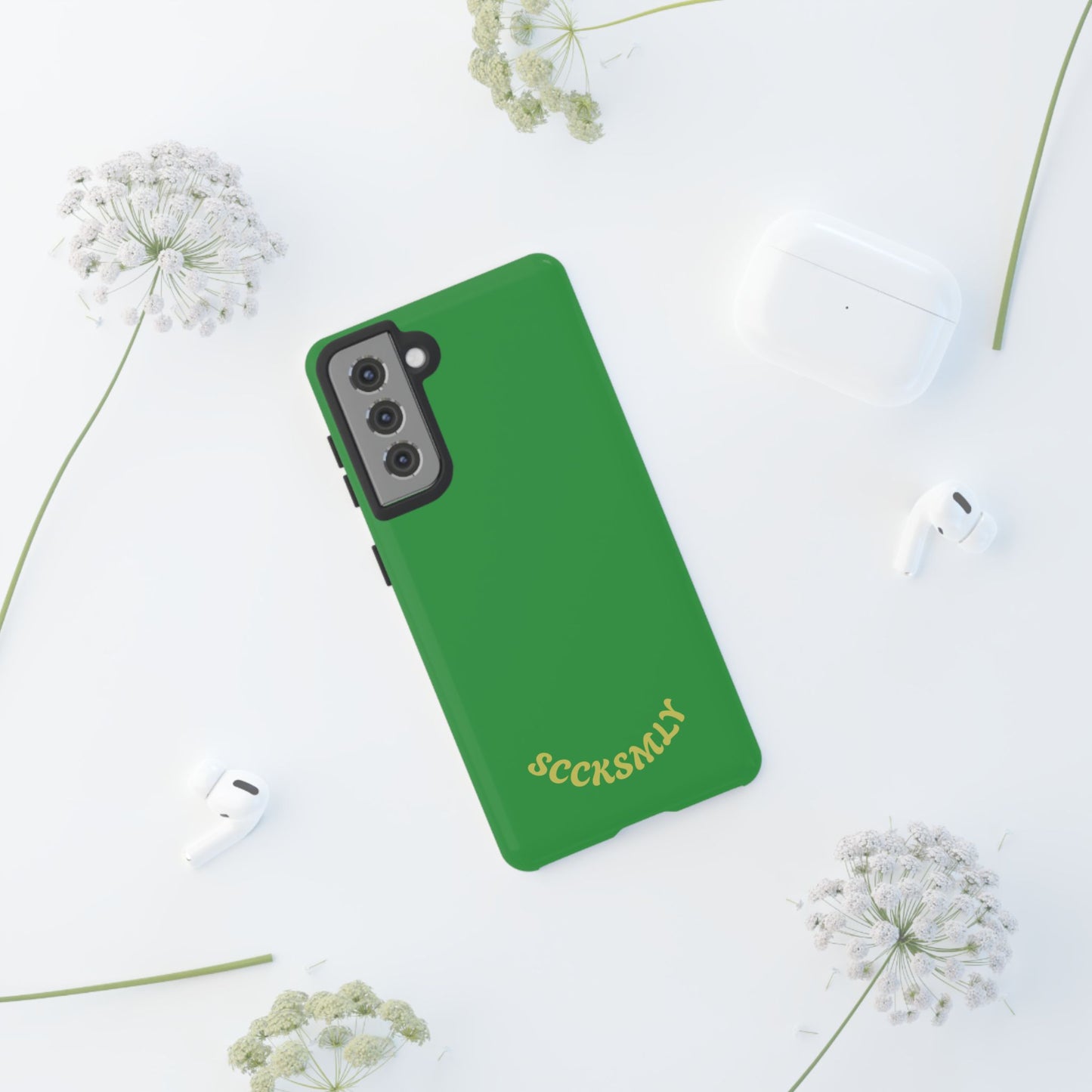SOLID Green Grin Tough Case for Samsung