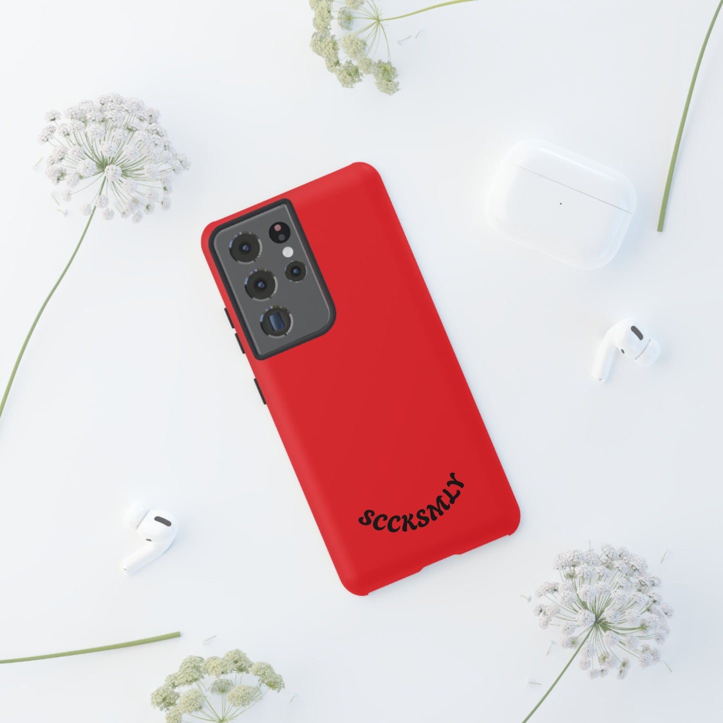 SOLID Screaming Red Tough Case for Samsung