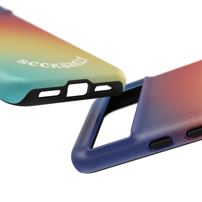 Faded Sunset Aura Tough Phone Case for Google Pixel