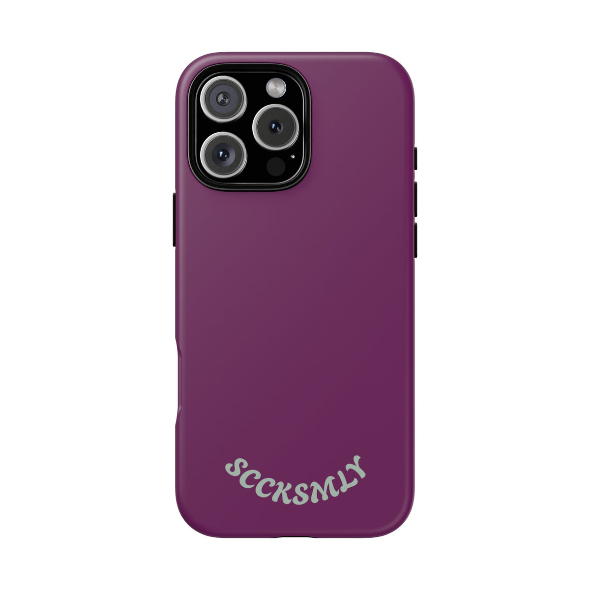 SOLID Amethyst Matte Tough Phone Case for Apple