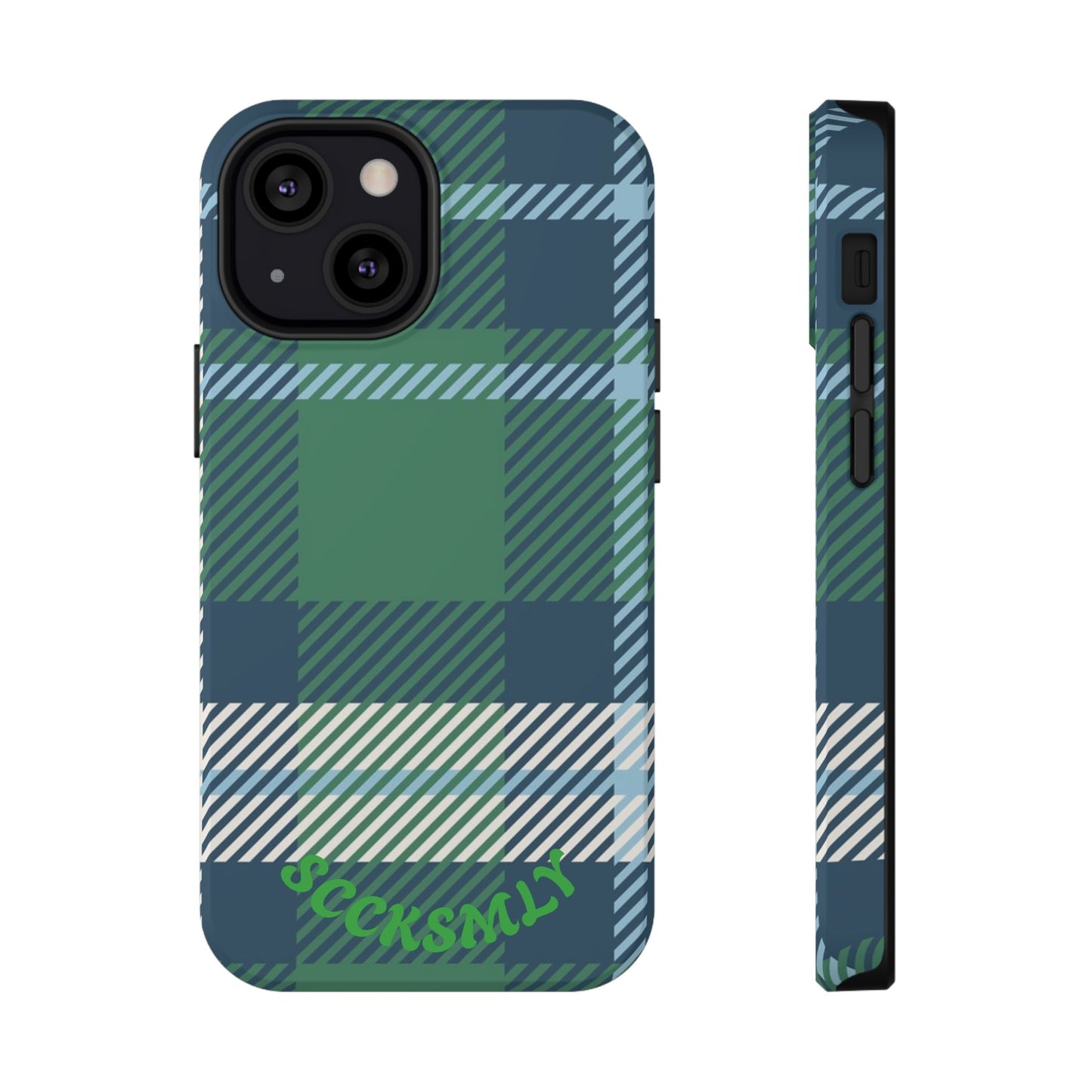 Earth and Sky Plaid Phone Case for Apple