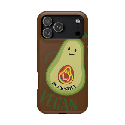 Playful Vegan Avocado Tough Phone Case Apple