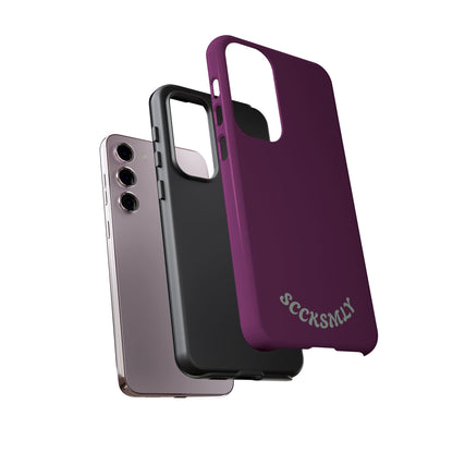 SOLID Amethyst Matte Tough Phone Case for Samsung