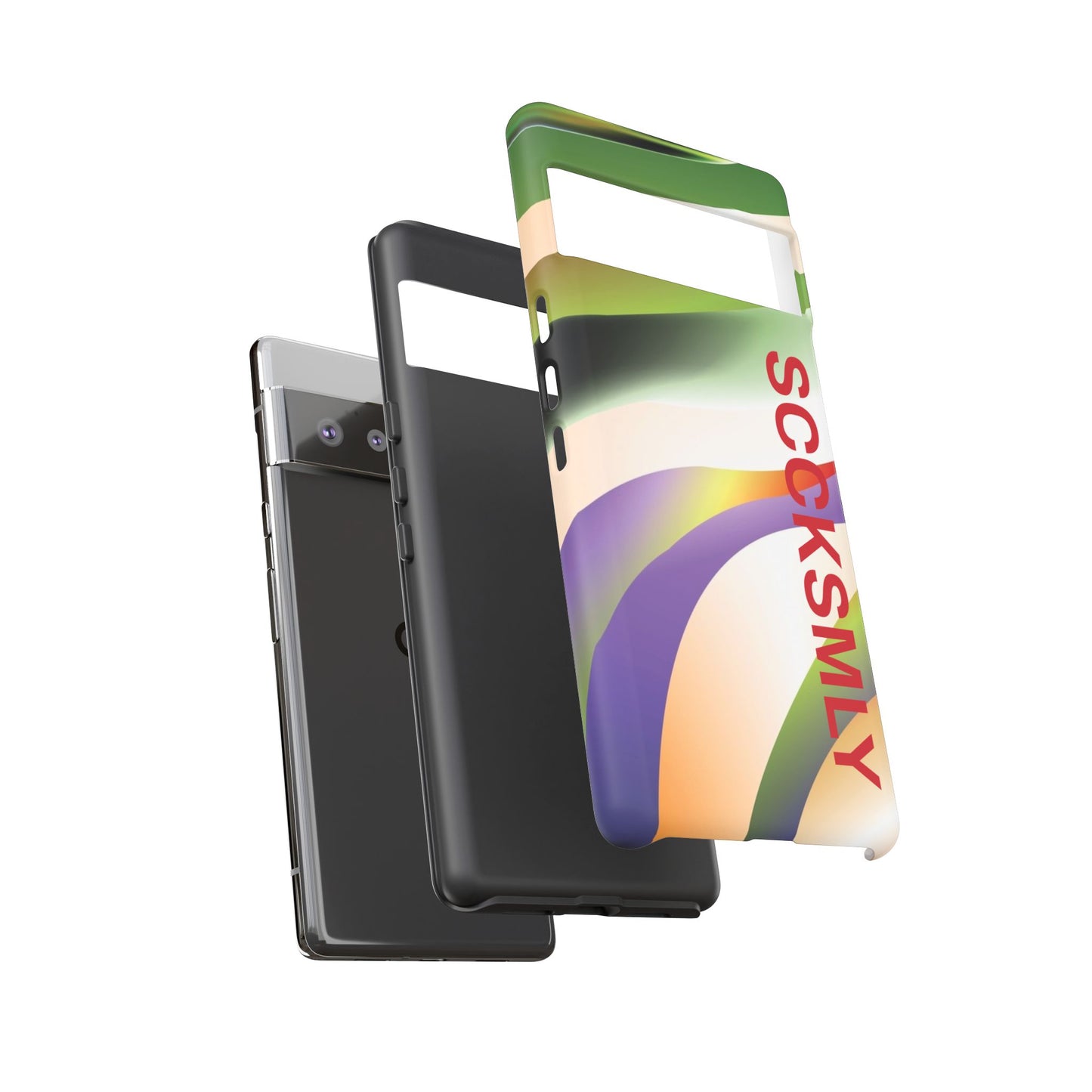 Green Waves Phone Case for Google Pixel