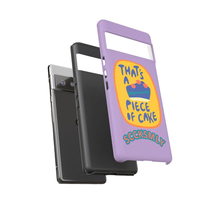Light Purple "THAT'S A PIECE OF CAKE" Tough Phone Case for Google Pixel