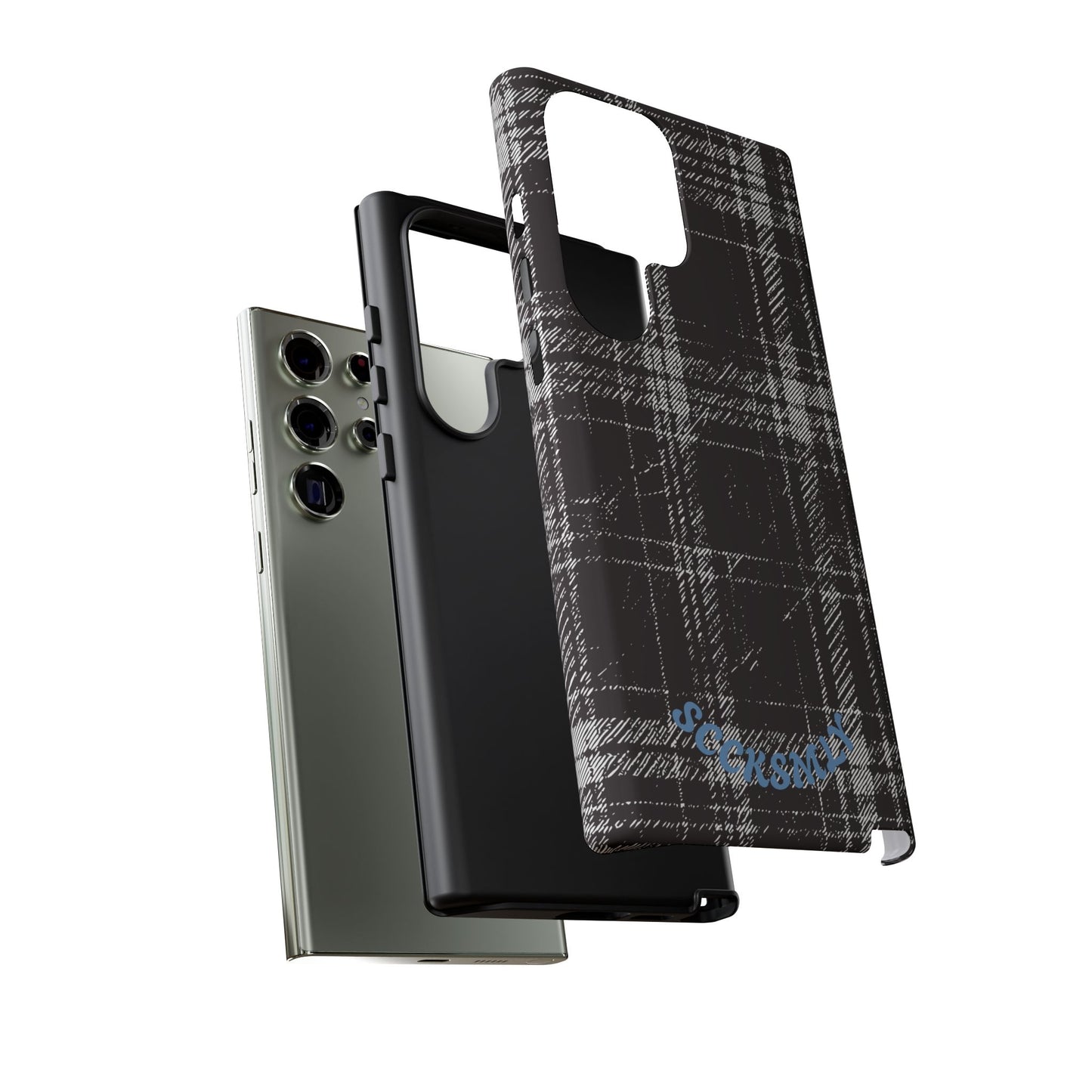 Smoky Grungy Plaid Phone Case for Samsung