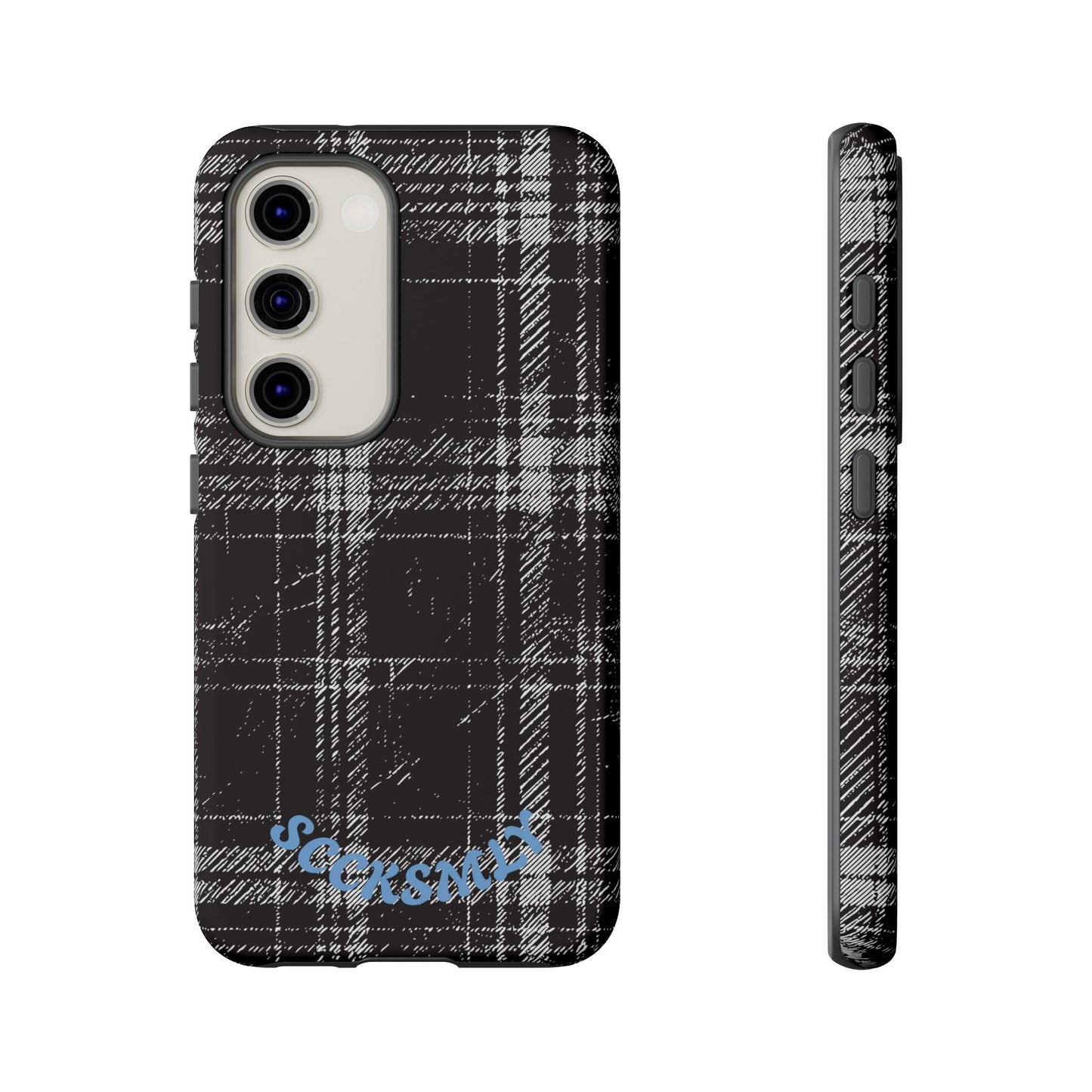 Smoky Grungy Plaid Phone Case for Samsung