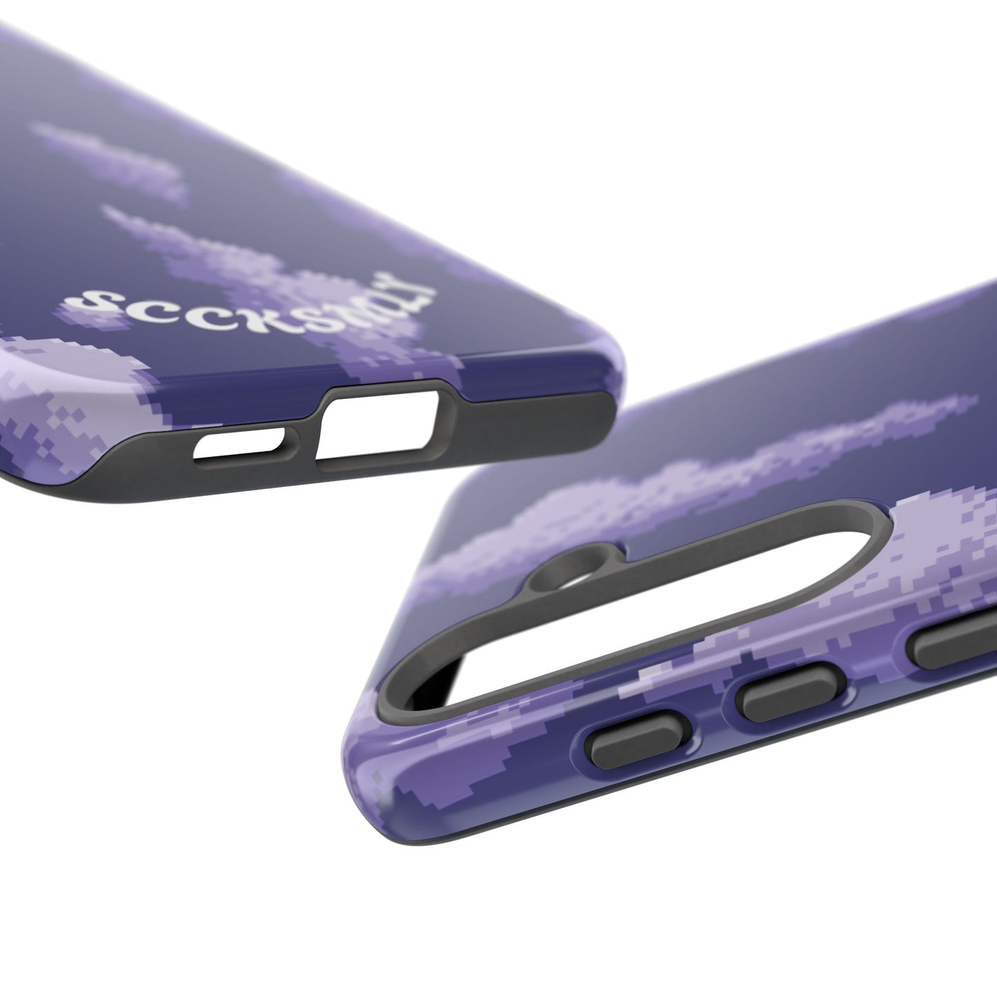 Lilac Pixel Cloud Tough Phone Case for Samsung