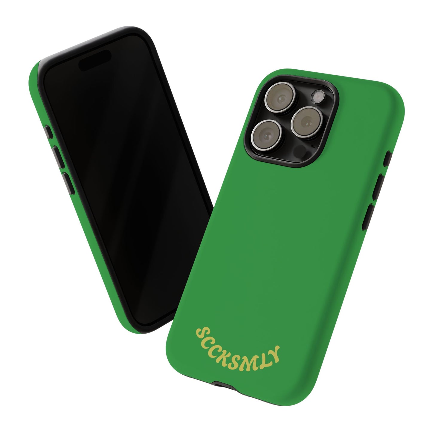 SOLID Green Grin Tough Case for Apple