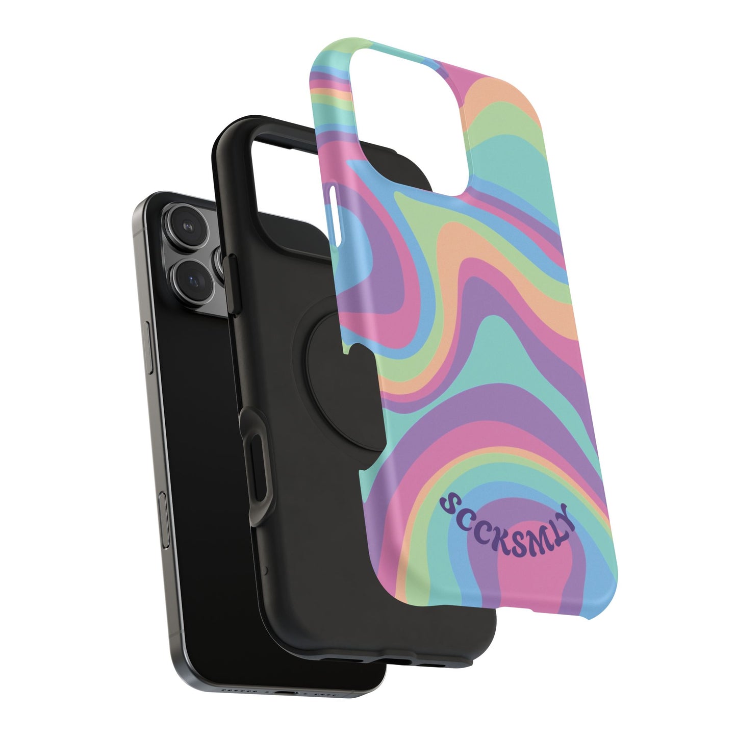 Pastel Swirl Phone Case for Apple