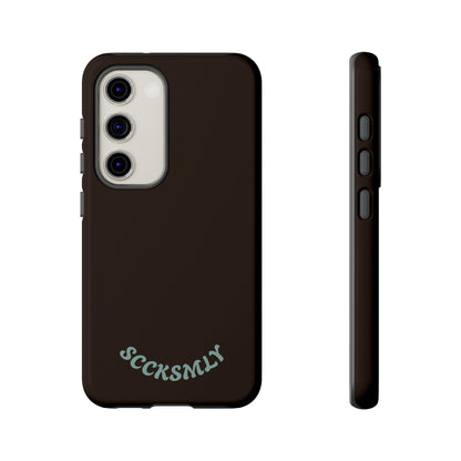 SOLID Espresso Mint Tough Phone Case for Samsung