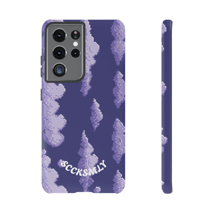 Lilac Pixel Cloud Tough Phone Case for Samsung