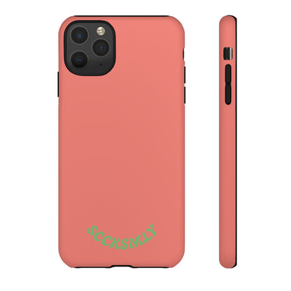 SOLID Guava Melon Wave Tough Phone Case for Apple