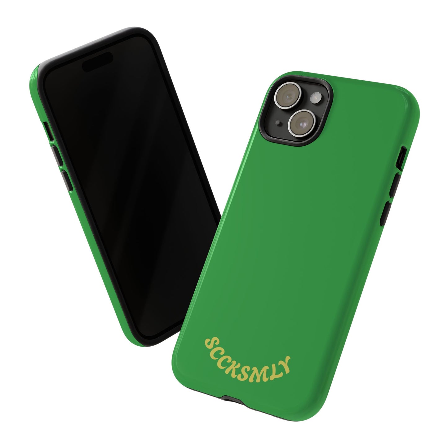 SOLID Green Grin Tough Case for Apple