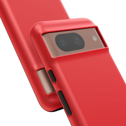 SOLID Screaming Red Tough Casee for Google Pixel