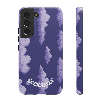 Lilac Pixel Cloud Tough Phone Case for Samsung
