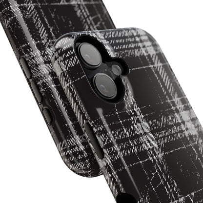 Smoky Grungy Plaid Phone Case for Apple