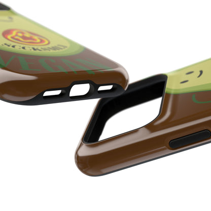Playful Vegan Avocado Tough Phone Case Apple