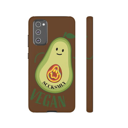 Playful Vegan Avocado Phone Case for Samsung
