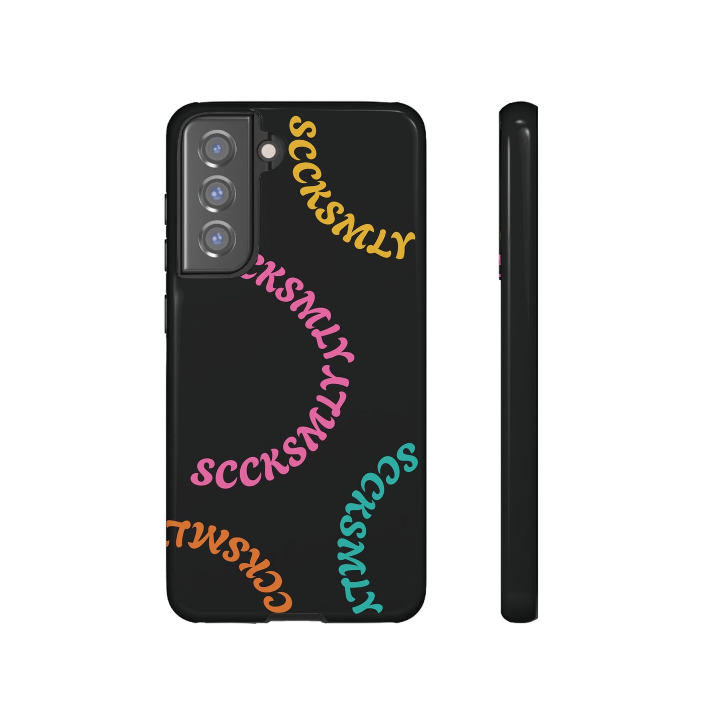 Y2K Wavy Script Tough Case for Samsung