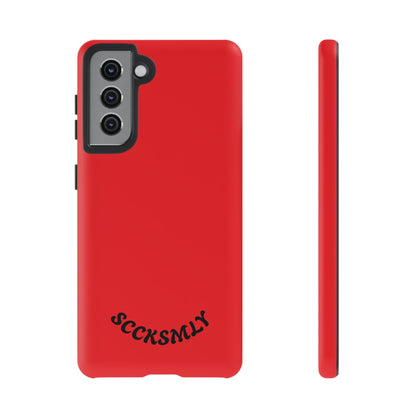 SOLID Screaming Red Tough Case for Samsung