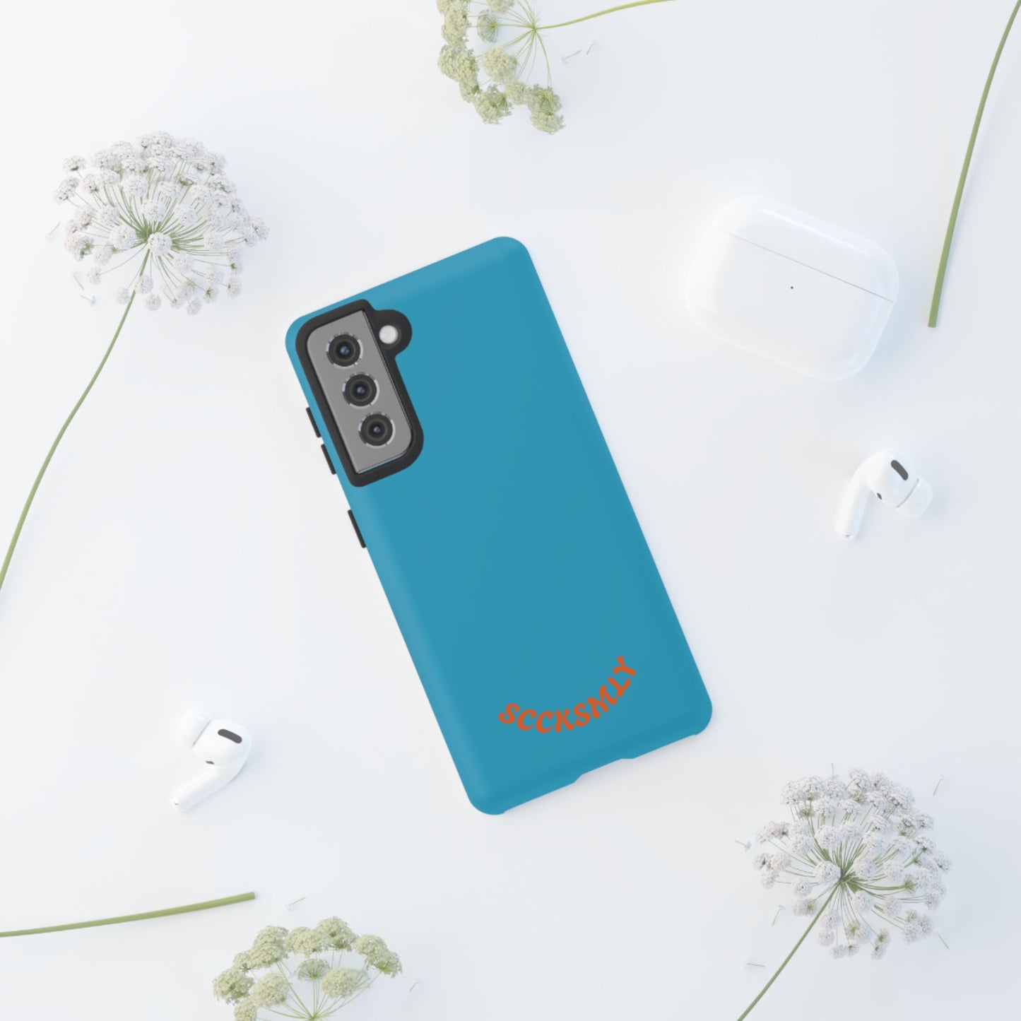 SOLID Blue Spook Tough Case for Samsung