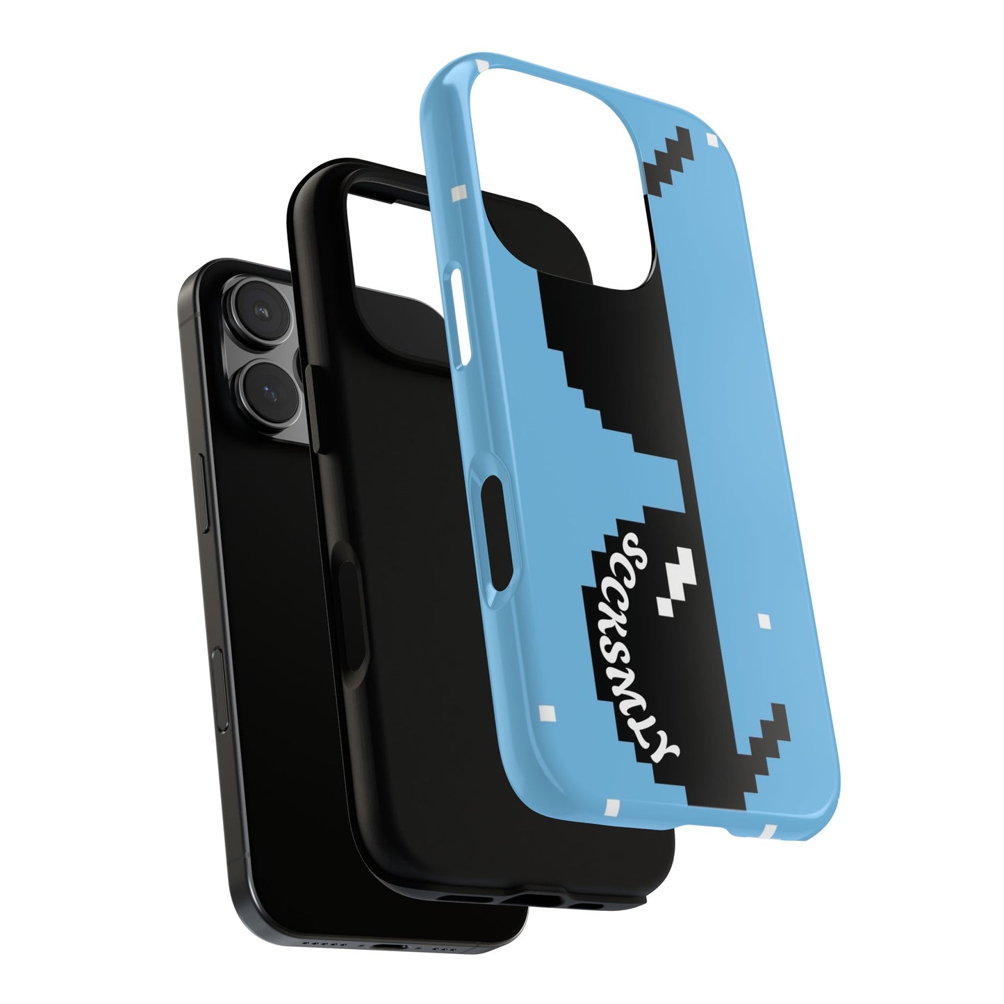Pixel Glass Tough Phone Case for Apple