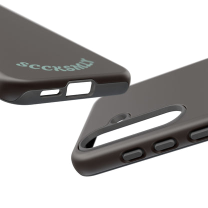 SOLID Espresso Mint Tough Phone Case for Samsung