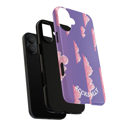 Purple Cotton Candy Sky Tough Phone Case for Apple
