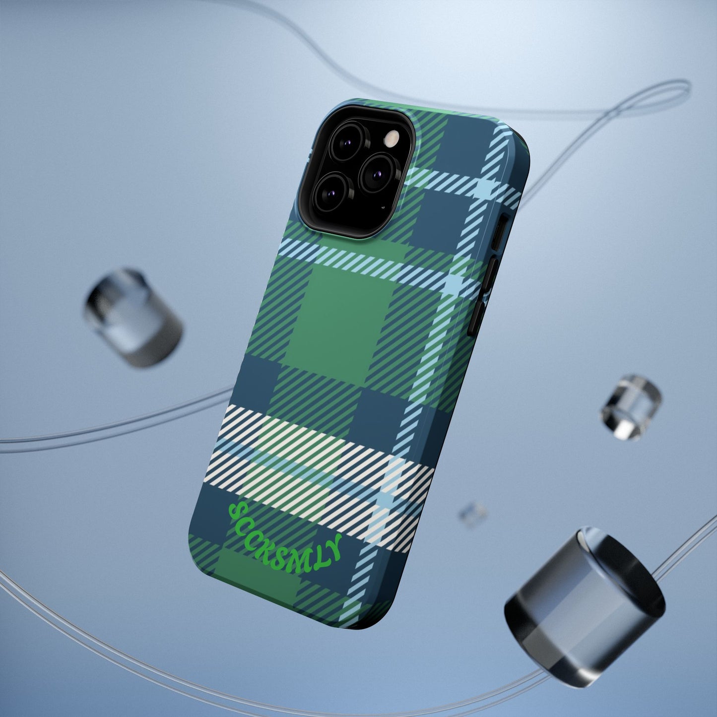 Earth and Sky Plaid Phone Case for Apple