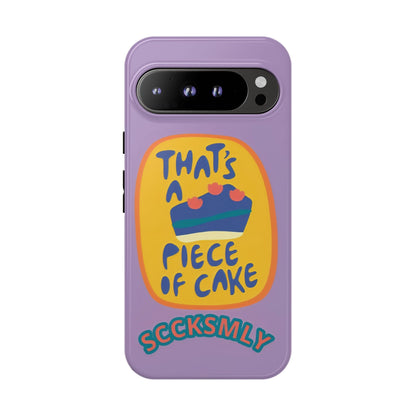 Light Purple "THAT'S A PIECE OF CAKE" Tough Phone Case for Google Pixel