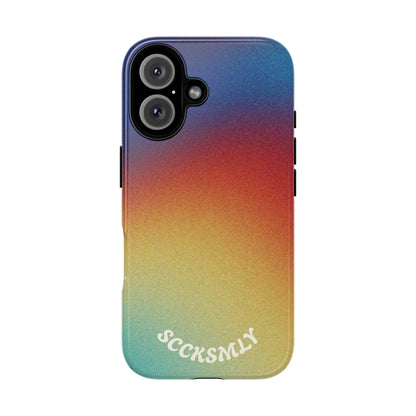 Faded Sunset Aura Tough Phone Case for Apple