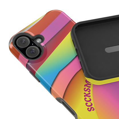 Modern Retro Rainbow Phone Case for Apple